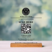 Code QR de logo personnalisé pour présentoir de pr (Neutre)