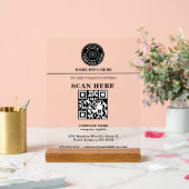 Code QR de logo personnalisé pour présentoir de pr (Mariage)