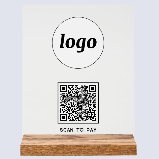 Code QR de logo simple pour le paiement des entrep
