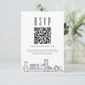 Code QR de mariage à Baltimore pour RSVP (Debout devant)