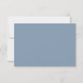 Code QR de mariage bleu poussiéreux Réponse aimabl (Dos)