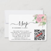 Code QR de mariage bohème personnalisé RSVP (Devant)