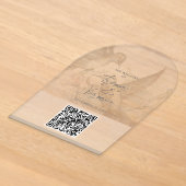 Code QR de mariage Invitation Colibri (Poser)