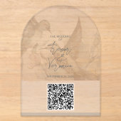 Code QR de mariage Invitation Colibri (Recto)