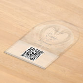 Code QR de mariage Invitation Cygne (Poser)