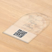 Code QR de mariage Invitation Fleur de Cerisier (Poser)