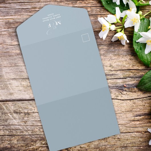 Code QR de Mariage Modèle photo simple bleu