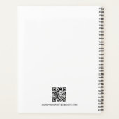 Code QR de marque simple White Minimal personnalis (Dos)