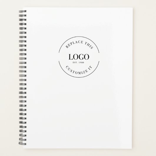 Code QR de marque simple White Minimal personnalis (Devant)