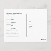 Code QR de menu de réponse budgétaire rustique en  (Dos)