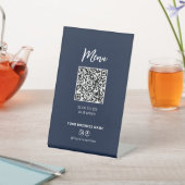 Code QR de menu de restaurants modernes Panneau de (In SItu)
