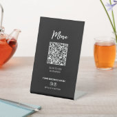 Code QR de menu de restaurants modernes Panneau de (In SItu)