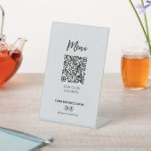 Code QR de menu de restaurants modernes Panneau de (In SItu)