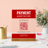 Code QR de paiement par scan Rouge Paiement commer (Mariage)