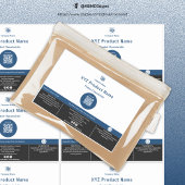 Code QR de point bleu minimal grand Étiquette de p