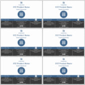 Code QR de point bleu minimal grand Étiquette de p (Devant)