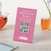 Code QR de pourboire gras en scannant le panneau | (In SItu)