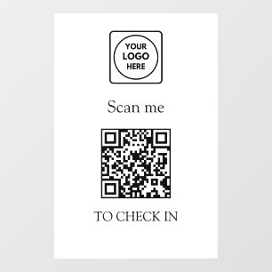 Code QR de prise en charge Panneau d'affichage d