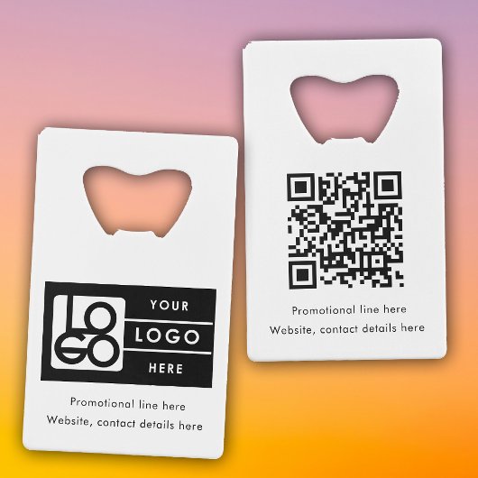 Code QR de promotion de logo de rectangle d'entrep