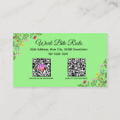 Code QR de réduction Wildflower Social Media Insta (Dos)