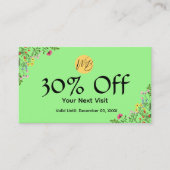 Code QR de réduction Wildflower Social Media Insta (Devant)