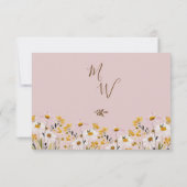 Code QR de réponse au RSVP de mariage à la rose ro (Dos)