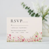 Code QR de réponse de mariage en ligne botanique b (Debout devant)