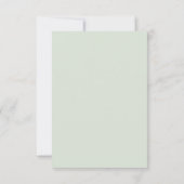 Code QR de réponse de mariage moderne sauge clair (Dos)