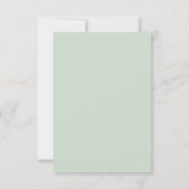Code QR de réponse de mariage Simple Light Sage (Dos)