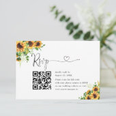 Code QR de réponse de site web de mariage floral j (Debout devant)