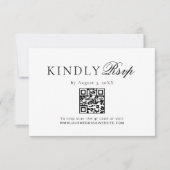 Code QR de réponse pour dentelle ancienne noire et (Devant)