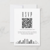 Code QR de réponse pour mariage à Houston (Devant)