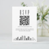 Code QR de réponse pour mariage à Houston (Debout devant)