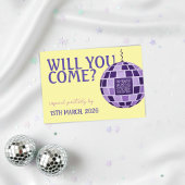 Code QR de réponse pour mariage disco rétro romant