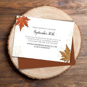 Code QR de réponse pour un mariage d'automne avec 