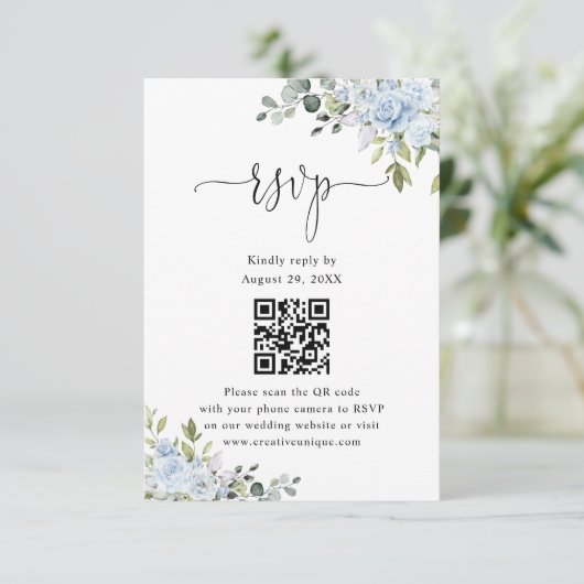 Code QR de réponse pour un site web de mariage bot (Debout devant)