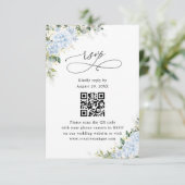 Code QR de réponse pour un site web de mariage flo (Debout devant)