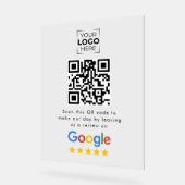 Code QR de révision de l'entreprise Google Review (Angle)