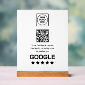 Code QR de révision Google | Affichage moderne pou (Neutre)