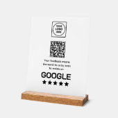 Code QR de révision Google | Affichage moderne pou (Angle)