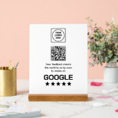 Code QR de révision Google | Affichage moderne pou (Mariage)