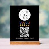 Code QR de révision Google avec logo d'entreprise (Neutre)