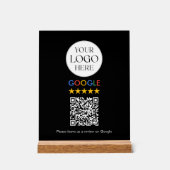 Code QR de révision Google avec logo d'entreprise (Recto)