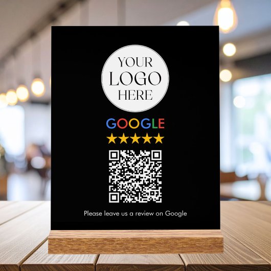 Code QR de révision Google avec logo d'entreprise