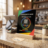 Code QR de révision Google noir moderne