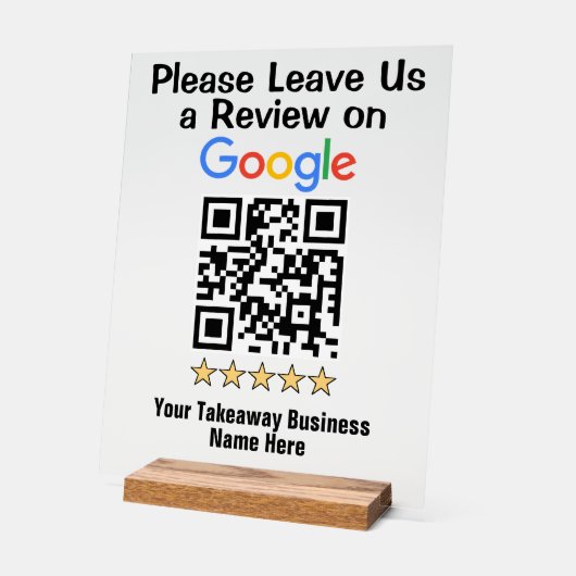 Code QR de révision Google pour un établissement d (Angle)