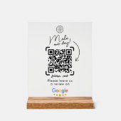 Code QR de révision sociale Google pour entreprise (Recto)