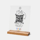 Code QR de révision sociale Google pour entreprise (Angle)