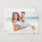 Code QR de RSVP simple écriture or Photo (Dos)