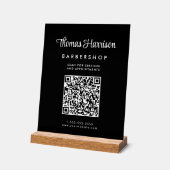 Code QR de script professionnel noir (Angle)